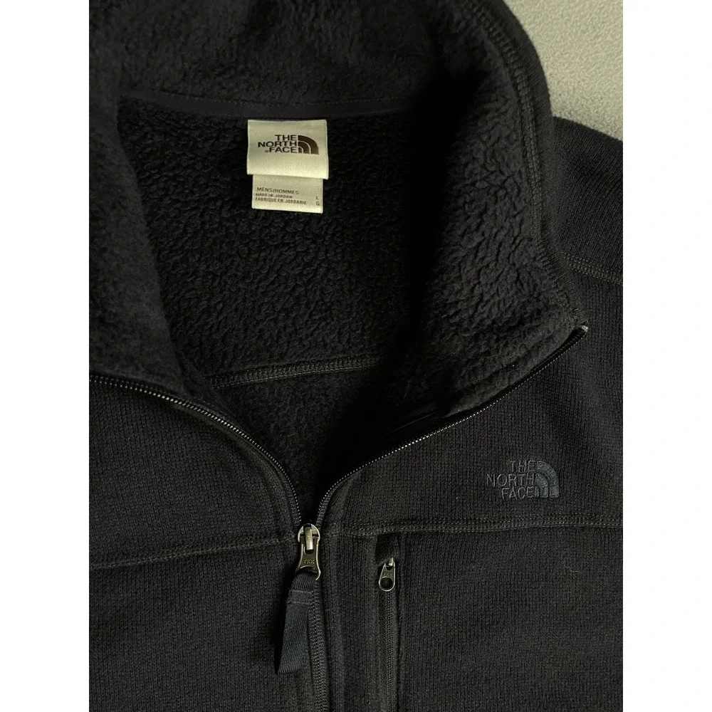 The North Face Fleece Large Gordon Lyons Full Zip Sweater Fleece Mens Black